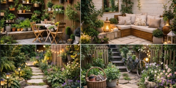Küçük Bahçelere Yaratıcı Tasarım ve Dekorasyon İpuçları