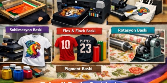 Tekstil baskı çeşitleri nelerdir?