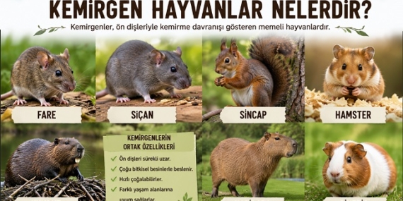 Kemirgen Hayvanlar Nelerdir?